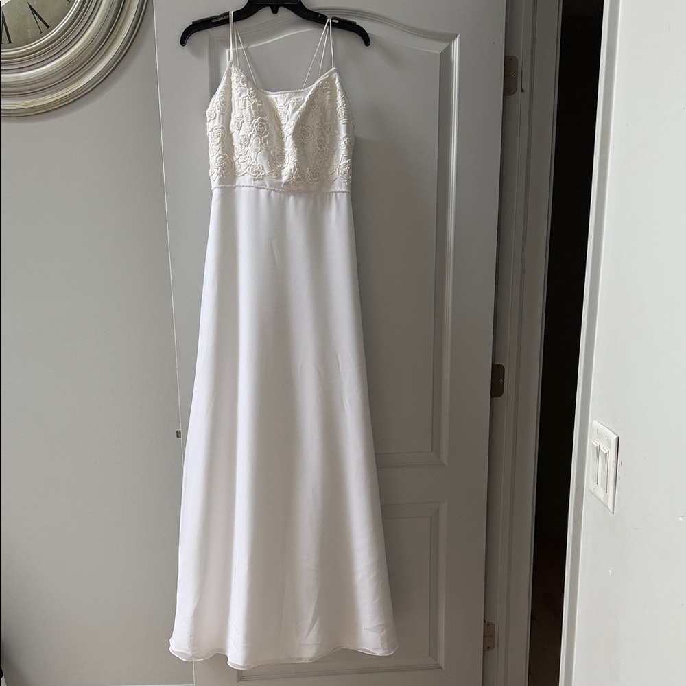 Michaelangelo Elegant White Lace Women’s wedding Dress